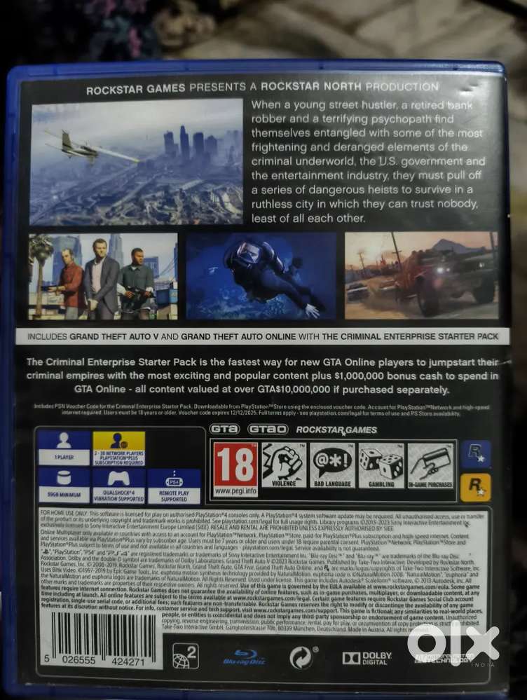 Ps4 cd gta v premium addition
