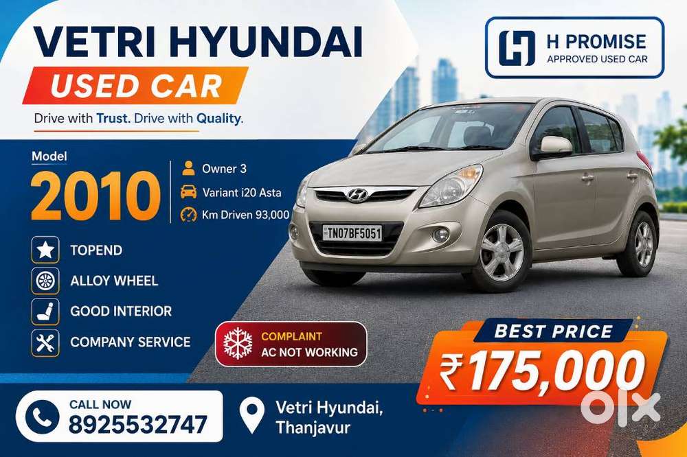 Hyundai I20 2010-2012 1.2 Asta With Avn, 2010, Petrol