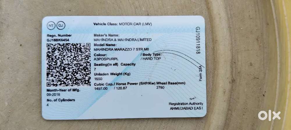 Mahindra Marazzo 2018 Diesel 80000 Km Driven