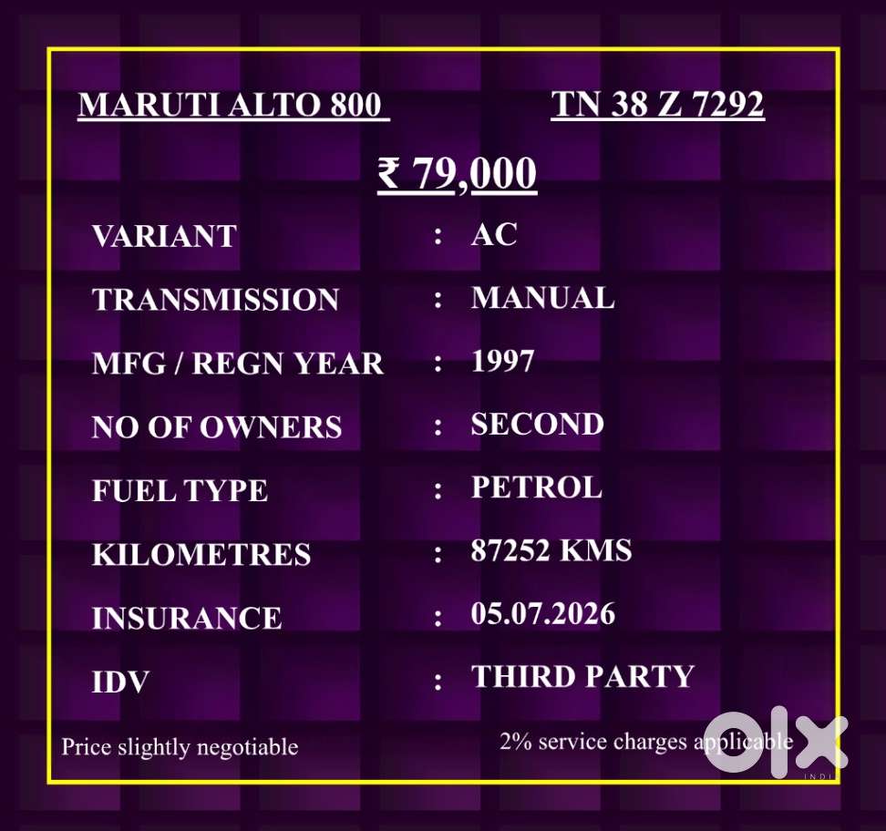 Maruti Suzuki 800 Ac Bsii, 1997, Petrol