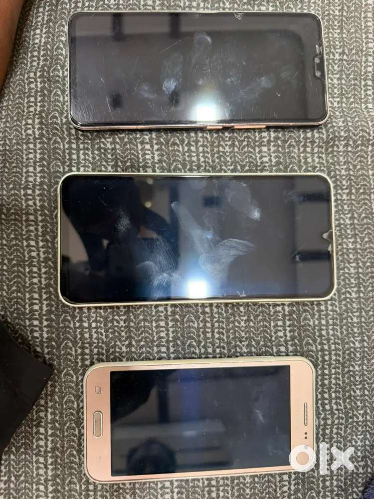 Three phone available for sale vivo v23 and samsung a16 and samsung j2