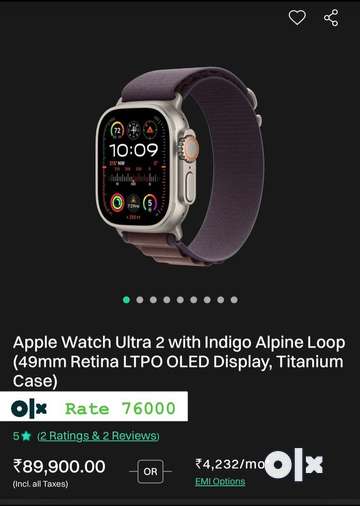 Apple discount watch rupees