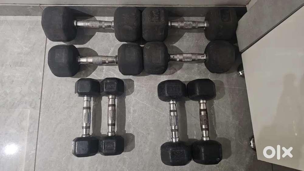 Dumbells 2.5, 5, 7.5, 10