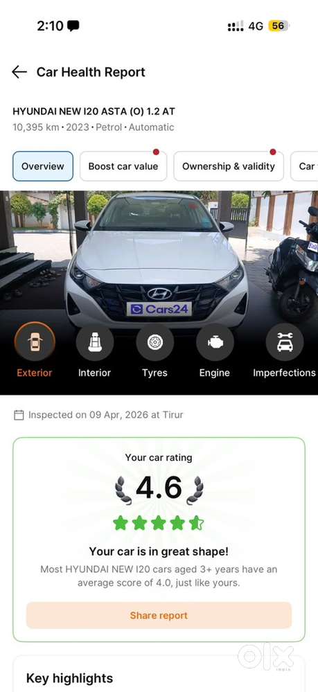 Hyundai New I20 2023 Petrol Well Maintained