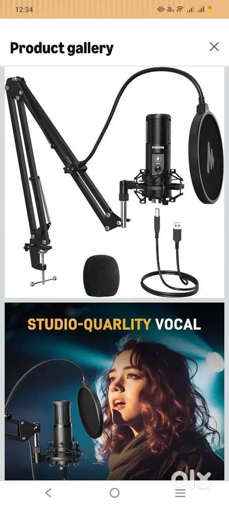 MAONO AU-PM421 Condenser USB Microphone, Professional Studio