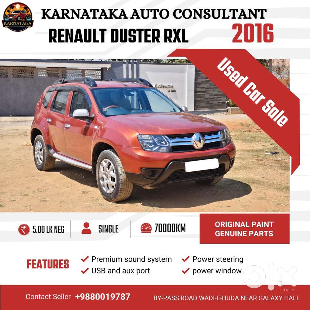 Renault Duster 2012-2015 Rxl Awd/2015-2016 Awd, 2016, Diesel