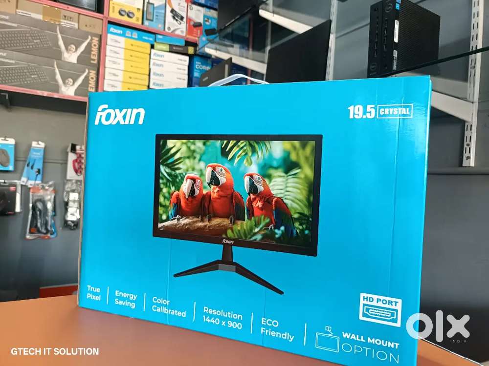 Foxin Crystal 19 Inch LED Monitor With 1 Year Warranty