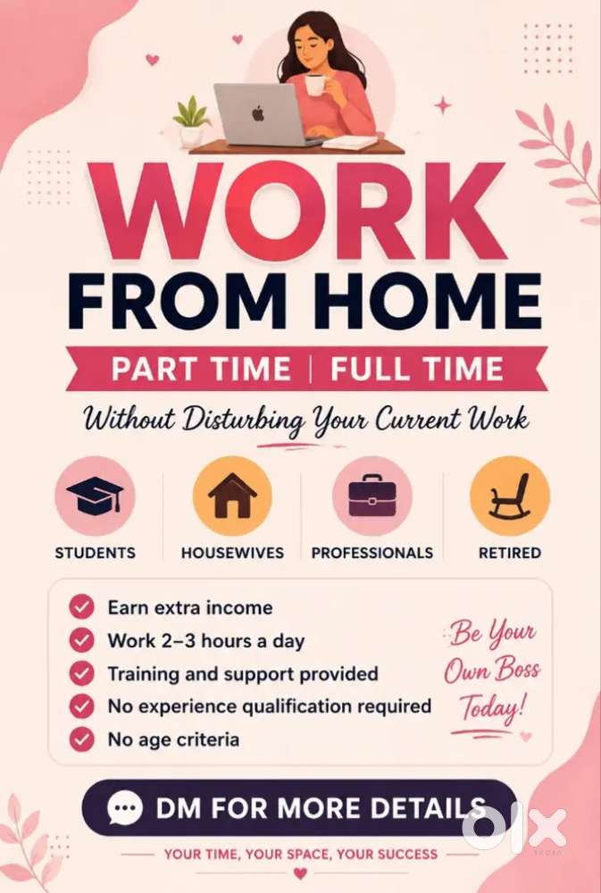 Work From Home  Part-Time  Students & Freshers Welcome