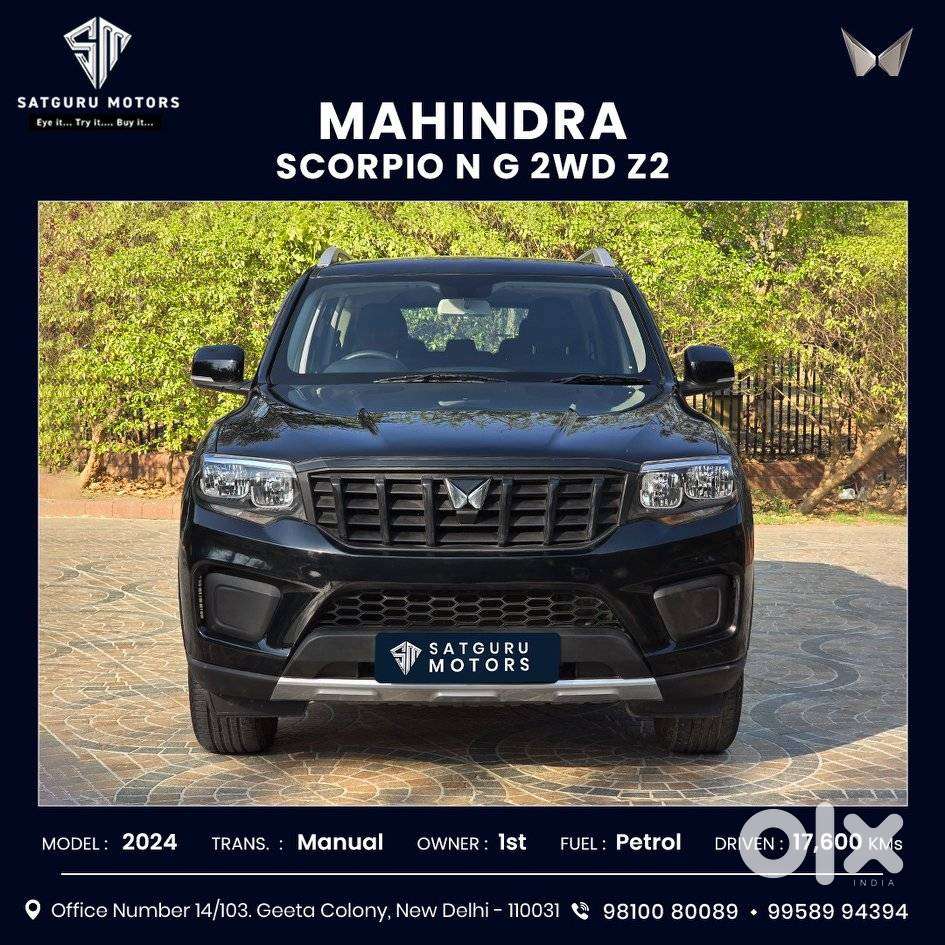 Mahindra Scorpio N Z2 Petrol Mt 6 Str, 2024, Petrol