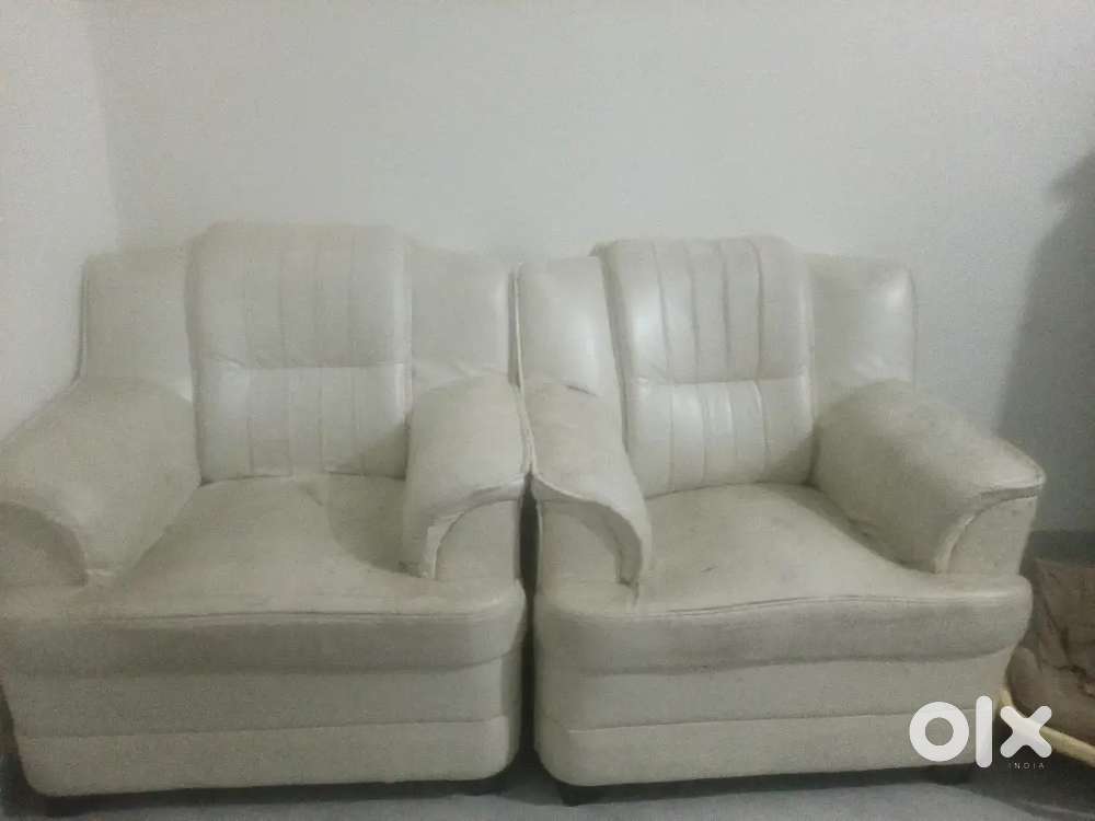 Leder sofa two chair