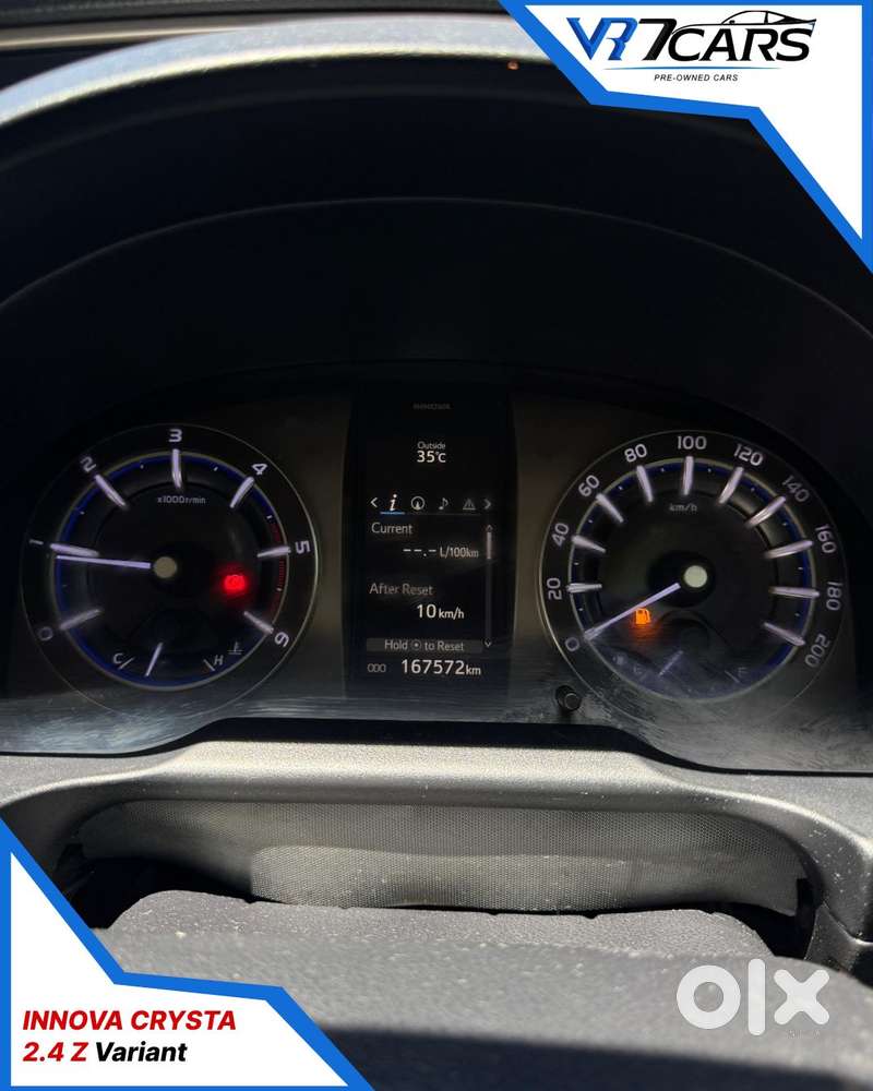 Toyota Innova Crysta Zx 2.4 Diesel 7 Seater, 2021, Diesel