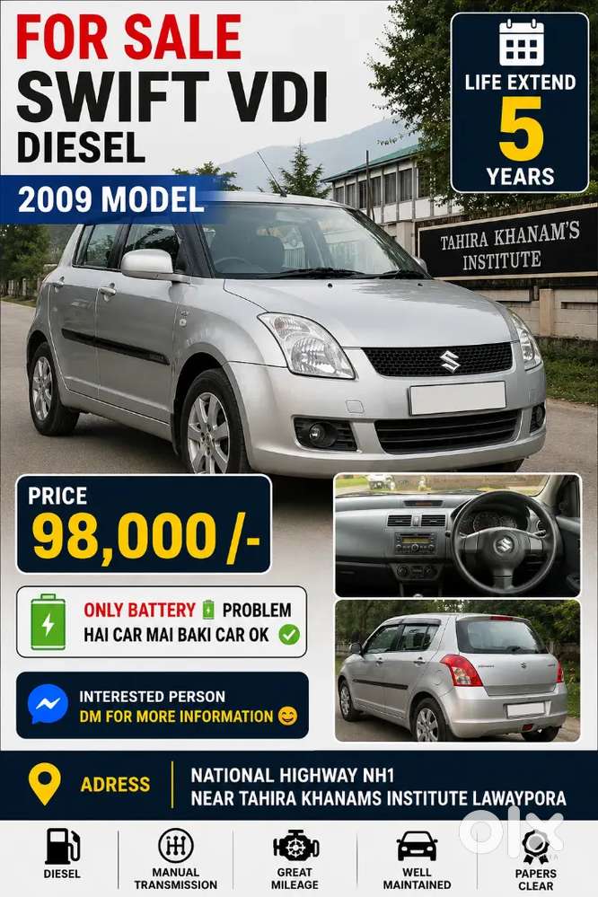 Swift Vdi Diesel Fo Sale