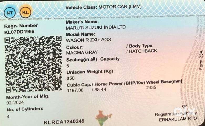 Maruti Suzuki Wagon R Zxi Ags 1.2, 2024, Petrol