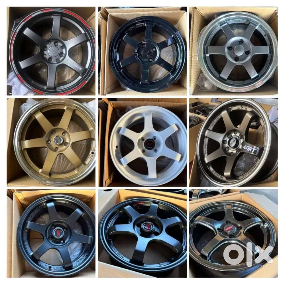 Cars: Swift, Baleno, Creta,scorpio,thar,fortuner, Bolero:-tyres Alloys