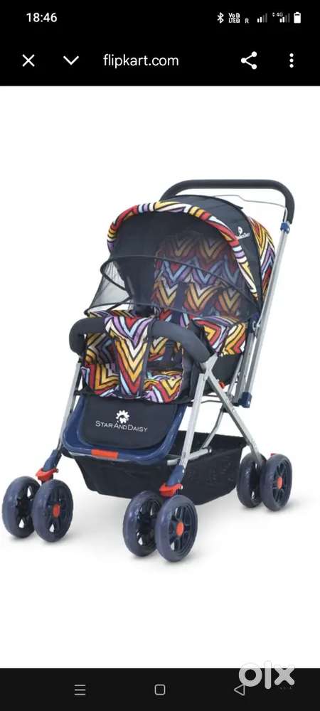 StarAndDaisy Reversible Baby Stroller and Pram with Mosquito Net and W