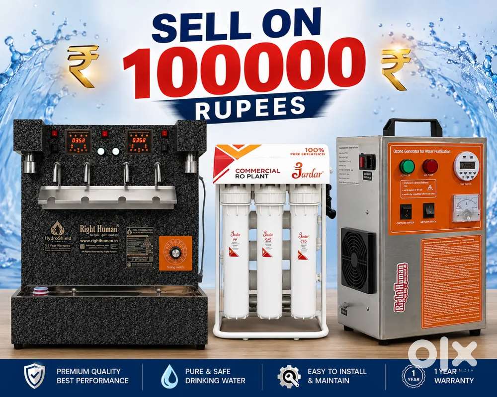 Ro water plant ek dam naya ek din bhi nhi use hua hai