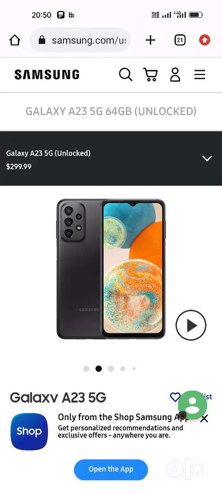 Galaxy A23 5G (Unlocked) 