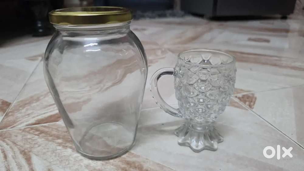 Glass Jar and Juice Mug