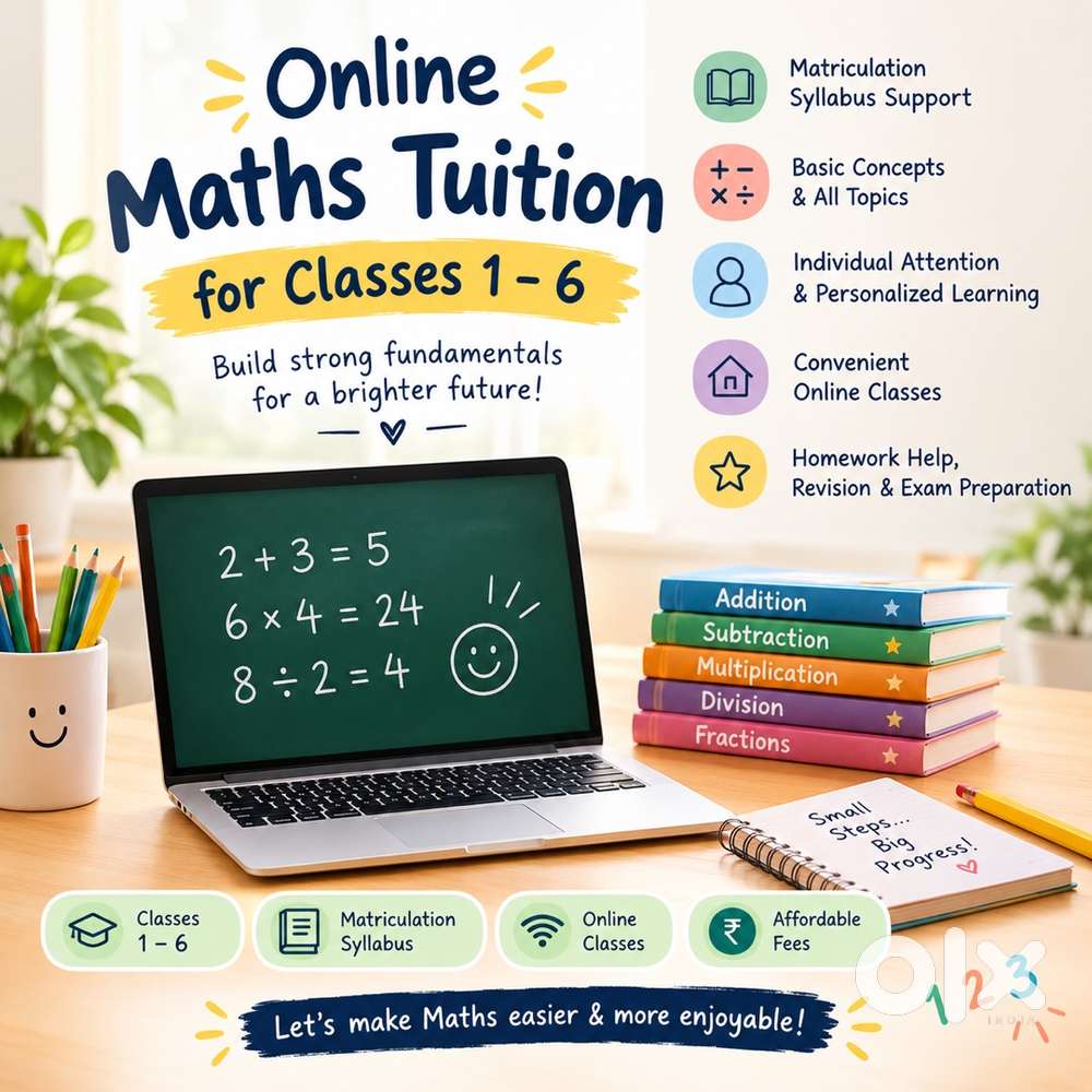 Online Maths Tution for classes 1-6