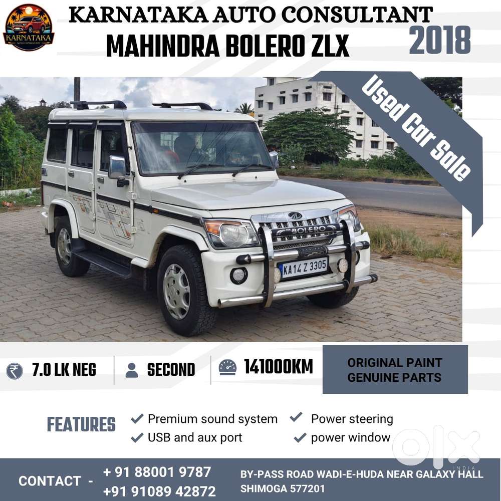 Mahindra Bolero Zlx, 2018, Diesel