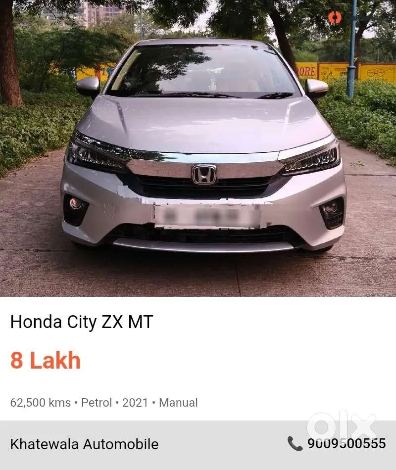 Honda City Zx, 2021, Petrol