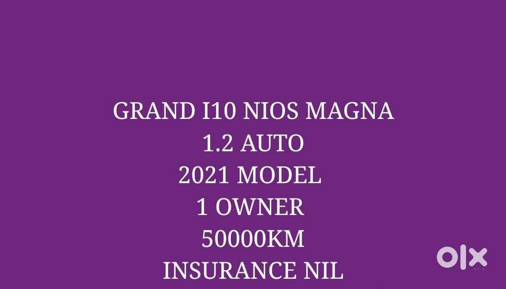Hyundai Grand I10 Nios Magna At 1.2 Kappa Vtvt, 2021, Petrol