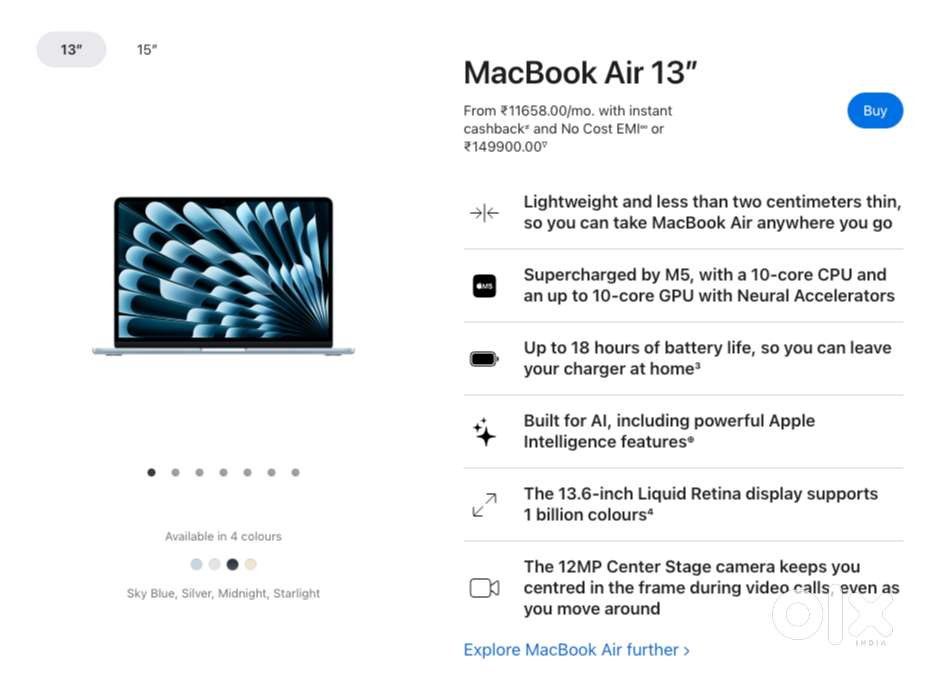 Macbook Air m5 24GB 1TB
