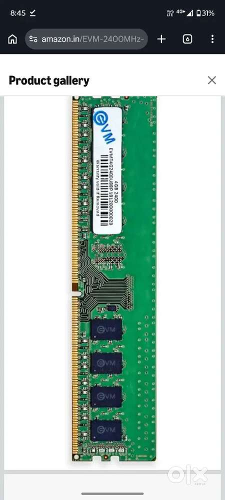 Ram ddr4 , 4gb