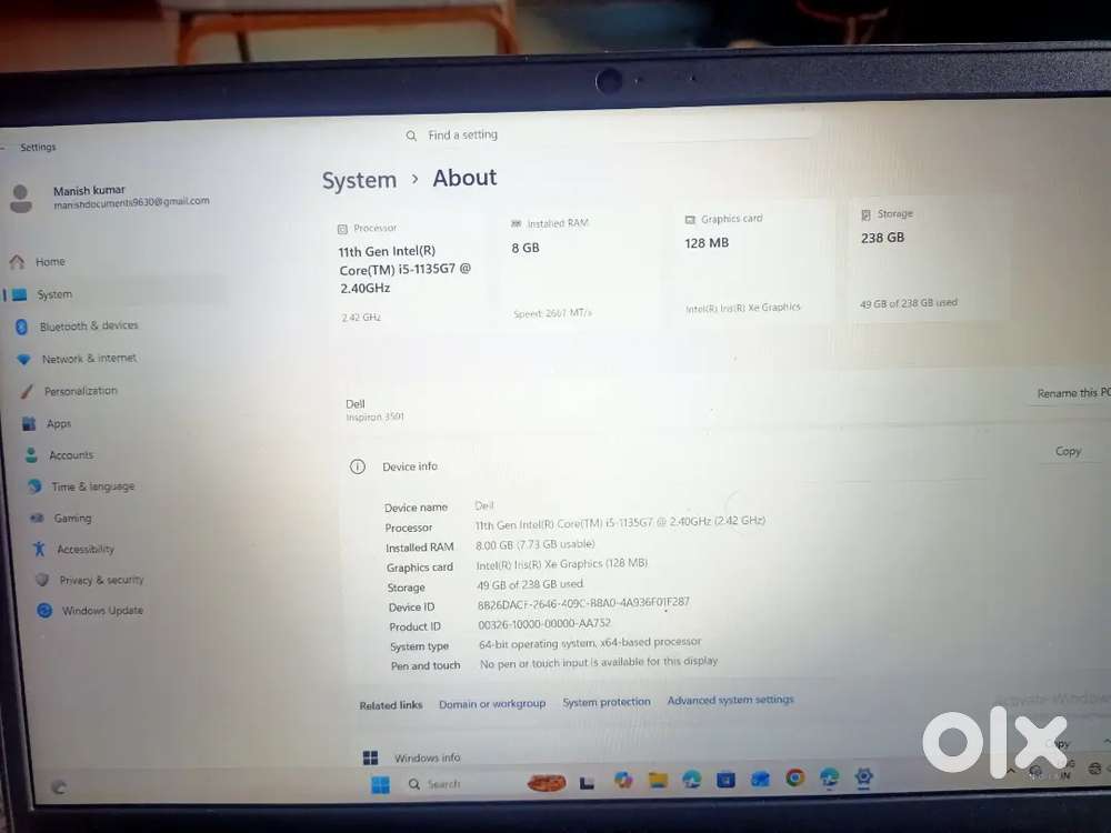 Dell i5 11 generation