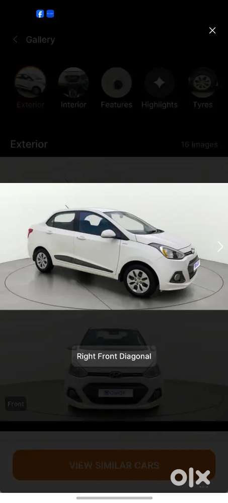 Hyundai Xcent 2015 Petrol 77400 Km Driven