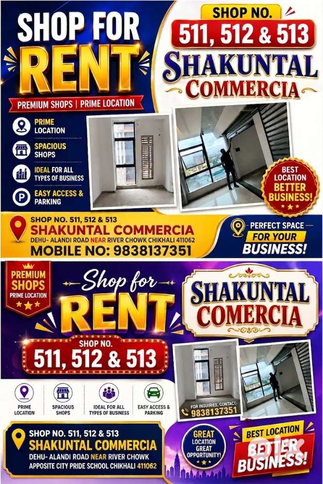 Shop no 511'512& 513 doctor floor