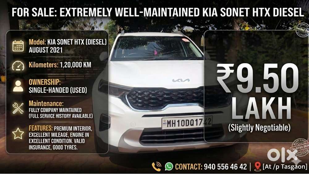 Extremely Well Maintained Kia Sonet Htx