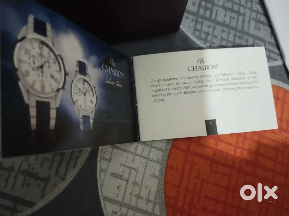 Chairos silver mist watch