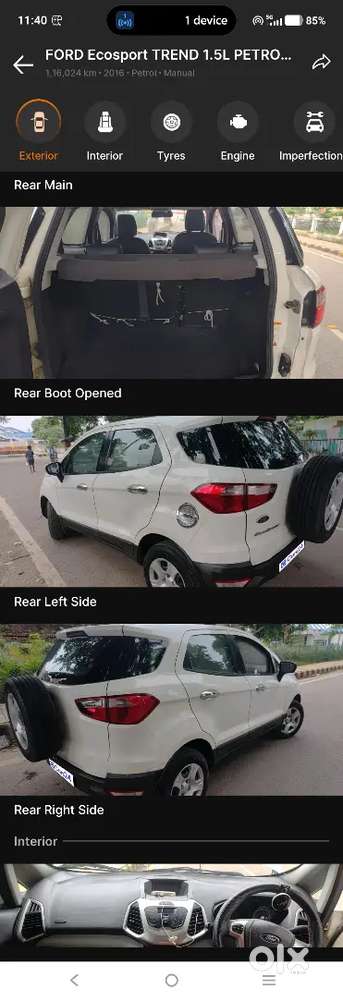 Ford Ecosport 2016 1.5 Petrol Mt