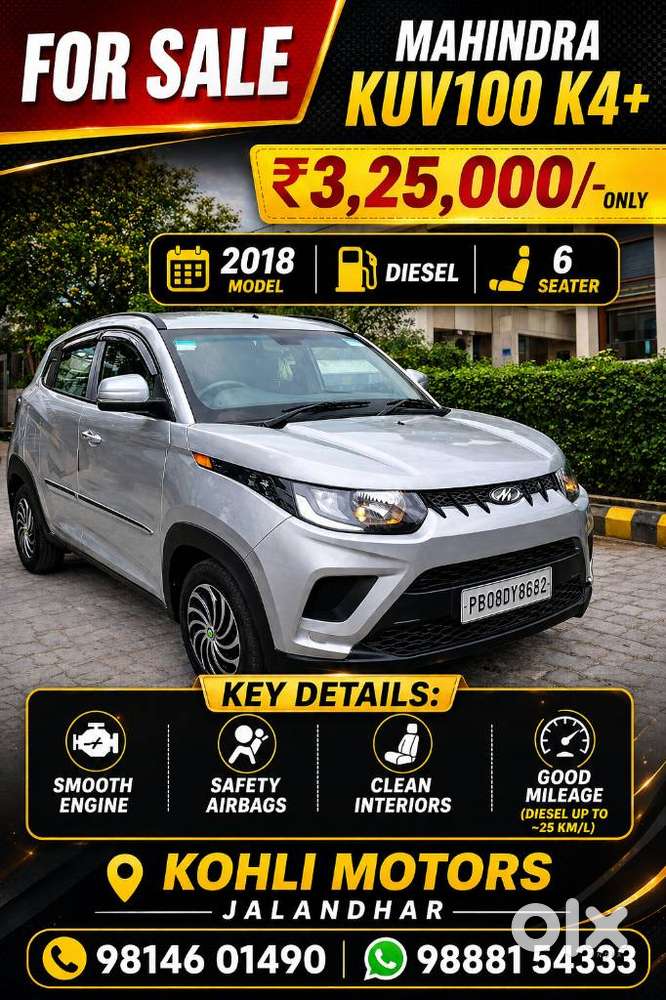 Mahindra Kuv100 Nxt 1.2 K4 Plus Diesel 6 Str, 2018, Diesel