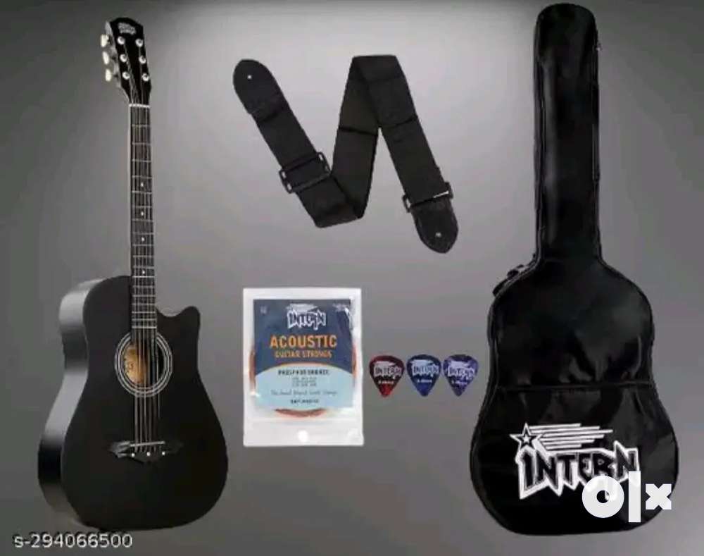 Intern INT-38C-BK ACOUSTIC GUITAR (COD available) - Musical