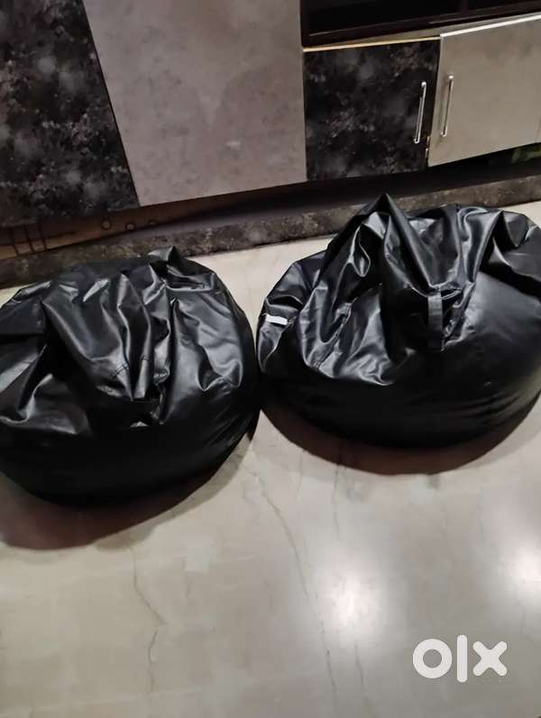 Black Bean bags and water Fountain