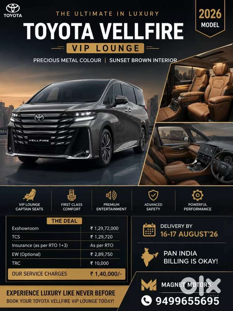 Toyota Vellfire Vip &ndash; Executive Lounge, 2026, Petrol