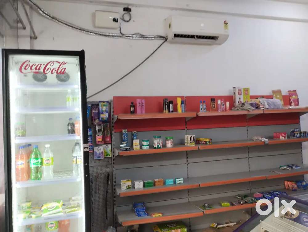 Kirana store for rent with all furniture