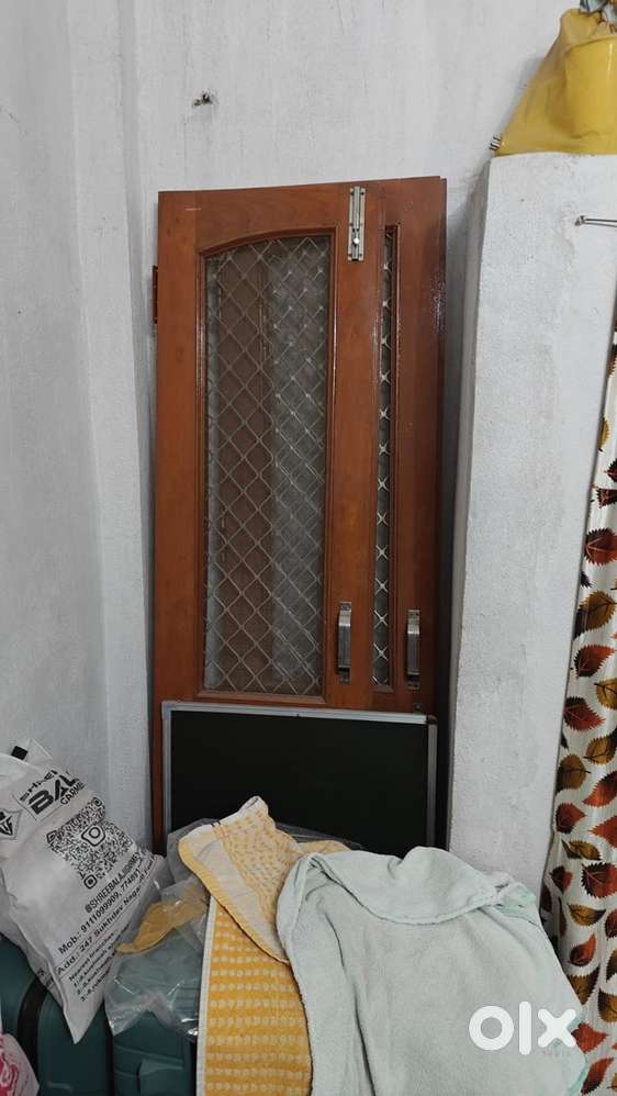 Pure Sagwan Machhar Jali Gate Best Condition Sangam Jali sahit