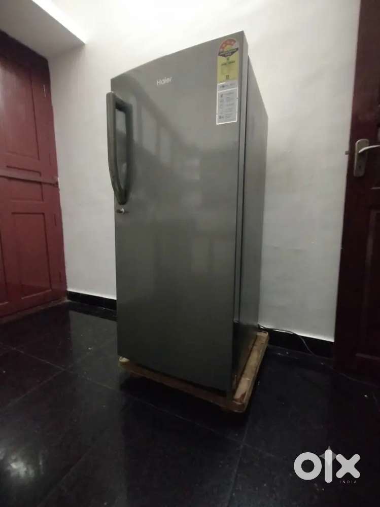 Haier 195L 4-Star Single Door Refrigerator Dazzle Steel