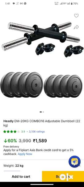 Dumbbells Used Gym Fitness equipment for sale in Mumbai OLX