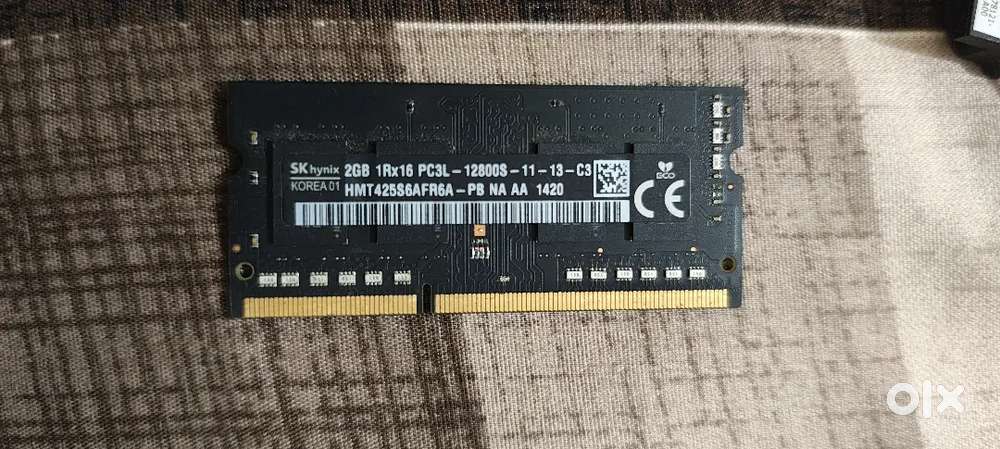 4 GB RAM and cooling fan of laptop dell Vostro i3