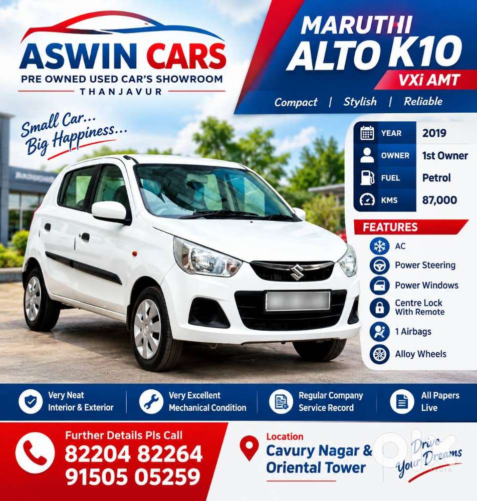 Maruti Suzuki Alto K10 1.0 Vxi Amt, 2019, Petrol