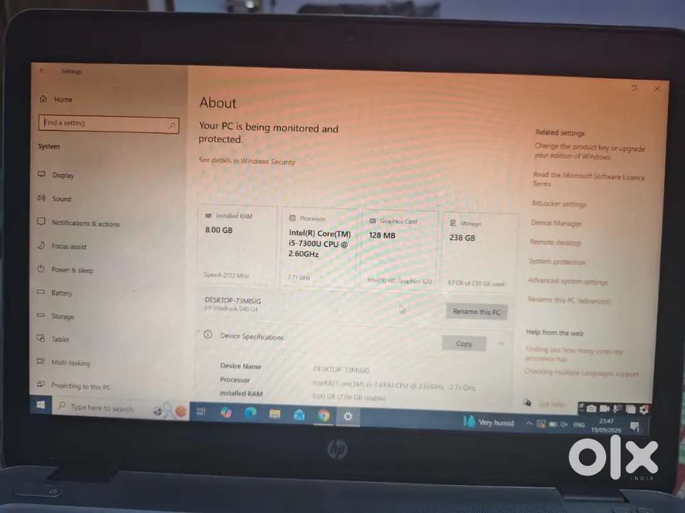 Hp elitebook 840 G4 for sell