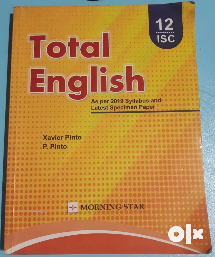 Isc Total English By Xaview Pinto And P Pinto Book For Sale On Olx Books 1760126856