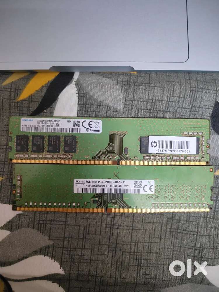16GB DDR4 RAM (2&times;8GB) 2400MHz | Samsung + SKHynix | Desktop PC