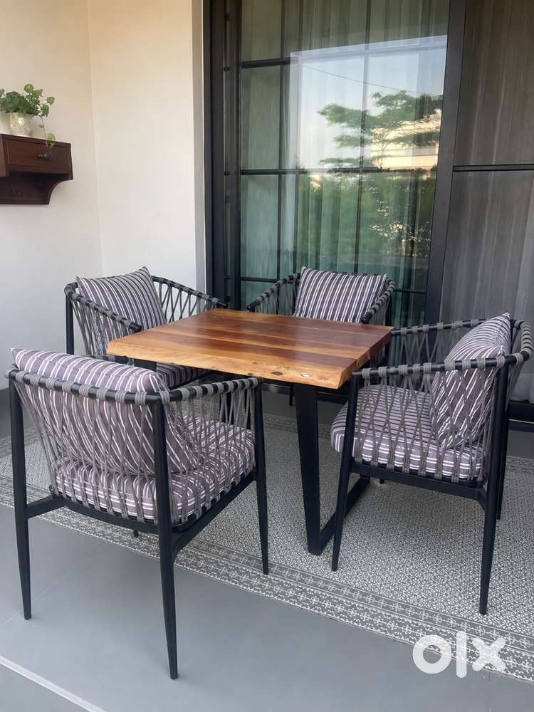 Chairs and table of garden or indoor