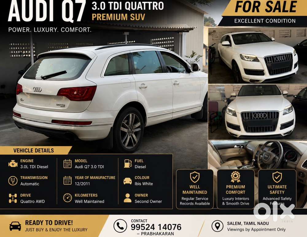 Audi Q7 Diesel 2012 Km Driven