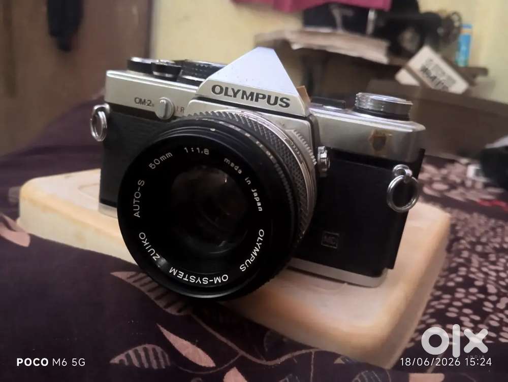 Olympus OM-2N Vintage Film Camera + Zuiko 50mm f/1.8 Lens (Fully